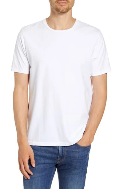 Frame Men's Heavyweight Cotton Crewneck Classic Fit T-shirt In Blanc
