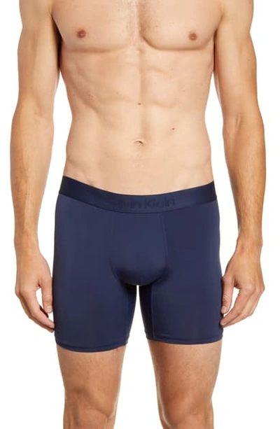 Calvin Klein Boxer Briefs In Blue Shadow