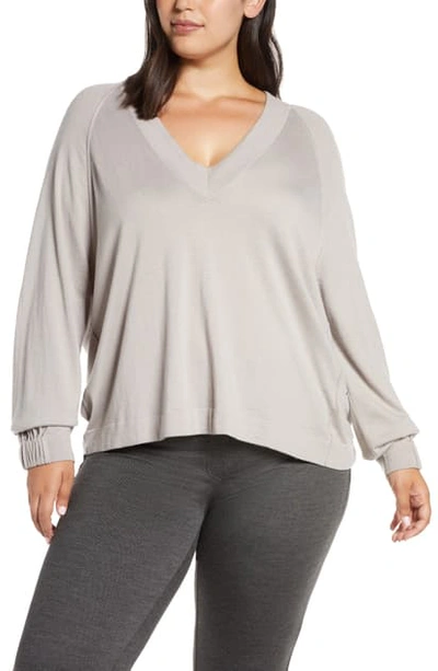 Marina Rinaldi Lightweight Sweater In Beige