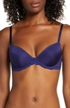 Calvin Klein Convertible Underwire Demi Bra In Purple Night