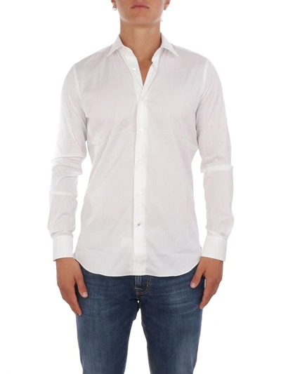 Aquascutum Men's White Cotton Shirt