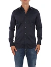 AQUASCUTUM AQUASCUTUM MEN'S BLUE COTTON SHIRT,BTDAL16L0Q10112 41