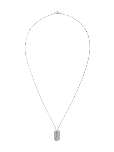 Saint Laurent Silver Metal Necklace