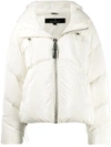 Nicole Benisti White Polyester Down Jacket In White
