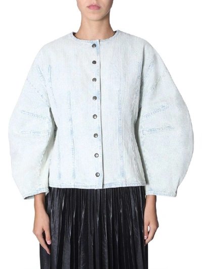 Givenchy Round Neck Jacket In Blue