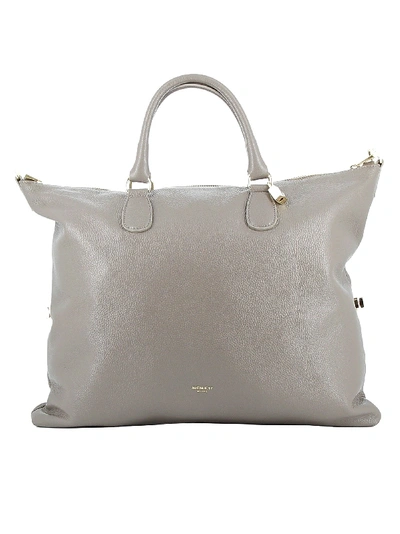 Avenue 67 White Leather Tote