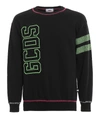 GCDS FLUO LOGO EMBROIDERY SWEATSHIRT