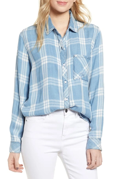 Rails Hunter Plaid Shirt In Marine White