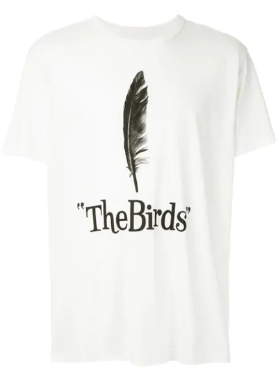 À La Garçonne X Hering 'birds' Oversized-t-shirt In White