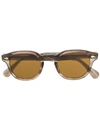 MOSCOT ROUND FRAME ABSTRACT PRINT SUNGLASSES