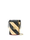 GUCCI GG MARMONT STRIPED BUCKET BAG