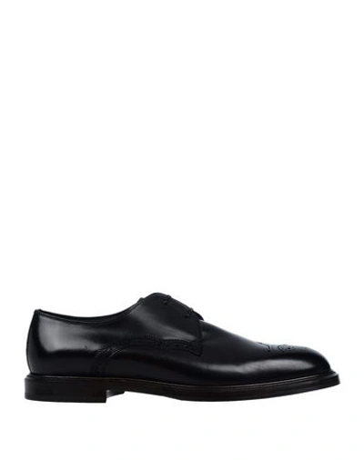 Dolce & Gabbana Lace-up Shoes In Black