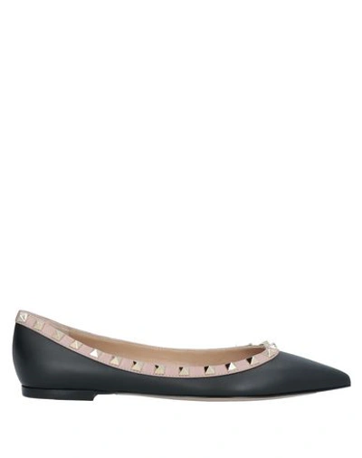 Valentino Garavani Ballet Flats In Black