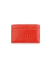 ROYCE NEW YORK CROC-EMBOSSED LEATHER CARD CASE,400011689768