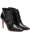 CHRISTIAN LOUBOUTIN TRINIBOOT 85 LEATHER ANKLE BOOTS,P00414123