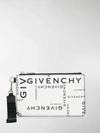 GIVENCHY ALL OVER LOGO PRINT POUCH,BK603PK0R300014483907