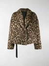 BEN TAVERNITI UNRAVEL PROJECT LEOPARD-PRINT DOWN JACKET,14483825