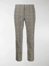 CHLOÉ CHECKED CROPPED TROUSERS,C19WPA0316914497584