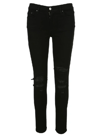 Amiri Thrasher Minimal Skinny Jeans In Black