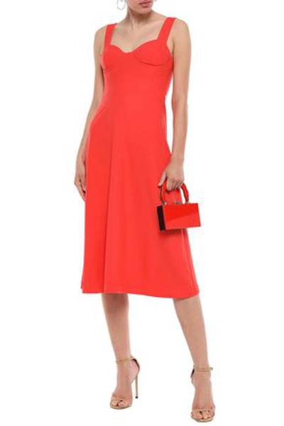 Chalayan Crepe Midi Dress In Papaya