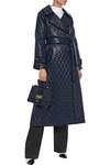 TEMPERLEY LONDON VERA DOUBLE-BREASTED QUILTED COATED SHELL COAT,3074457345620551158