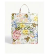 GUCCI FLORAL COATED COTTON TOTE BAG