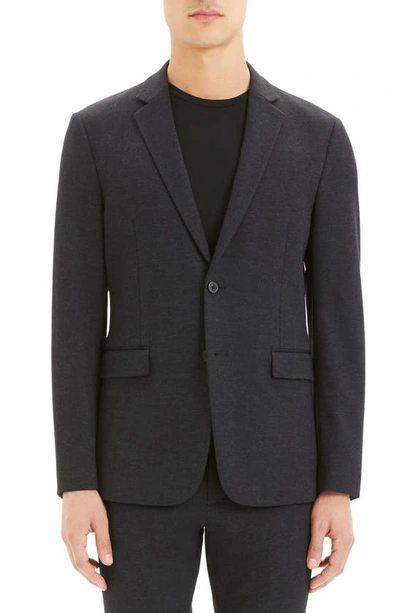 Theory Clinton Marled Ponte Sport Coat In Eclipse Multi