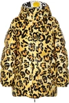 MONCLER GENIUS + 0 RICHARD QUINN MARY OVERSIZED HOODED LEOPARD-PRINT QUILTED SHELL DOWN JACKET