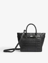 MULBERRY BAYSWATER 迷你鳄鱼压花皮革托特包,217-82025479-HH5920132A100