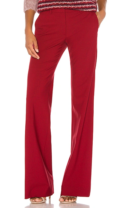 Theory Demitria Classic Suit In Crimson