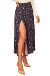 Reformation Zoe Side Slit Midi Skirt In Cecilia