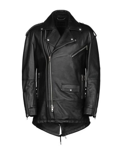 Diesel Black Gold Biker Jacket In Black