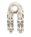 ALEXANDER MCQUEEN TRAPPED IN THE BELL JAR MODAL-BLEND SCARF,5057865821283