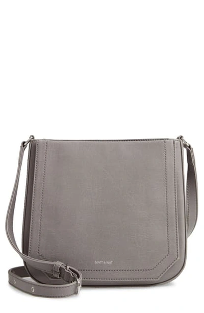 Matt & Nat Small Mara Faux Leather Crossbody Bag In Shadow