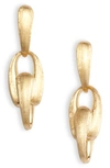 MARCO BICEGO LUCIA 18K YELLOW GOLD LINK DROP EARRINGS,OB1648 Y