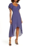 Ali & Jay New Bohemian Chiffon High/low Dress In Violet