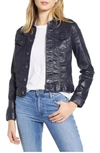 Ag Robyn Denim Jacket In Lacquered Deep Trenches