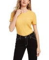 ALMOST FAMOUS CRAVE FAME JUNIORS' COZY RIBBED TOP