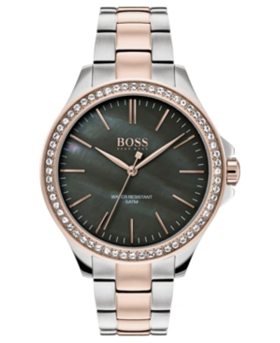 Hugo Boss Women's Victoria Two-tone Stainless Steel Bracelet Watch 36mm In Two Tone