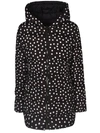 DOLCE & GABBANA DOTTED ALL-OVER PRINT HOODED PARKA,F9F45T G7SZS S9000