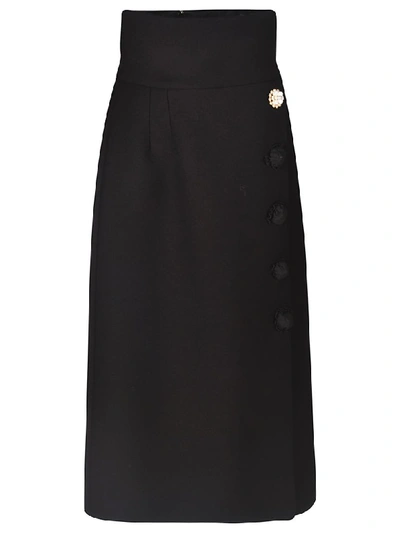 Dolce & Gabbana High Waist Skirt In Black