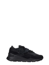 IH NOM UH NIT SNEAKERS IN BLACK SUEDE AND FABRIC,11079916