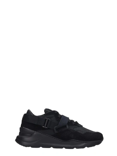 Ih Nom Uh Nit Trainers In Black Suede And Fabric