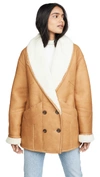 FRAME COCOON SHEARLING COAT
