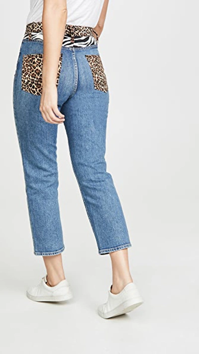 Alice And Olivia Amazing High Rise Girlfriend Jeans In Pretty Wild