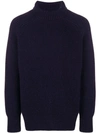 AMI ALEXANDRE MATTIUSSI RIB TURTLENECK JUMPER