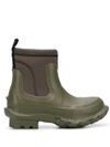Stella Mccartney Green Hunter Edition Rain Boots In Green