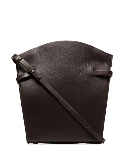 Aesther Ekme Midi Satchel Leather Shoulder Bag In Brown