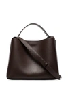 AESTHER EKME BROWN MINI SAC LEATHER SHOULDER BAG