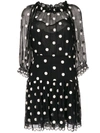 REBECCA TAYLOR DOT EMBROIDERED DRESS